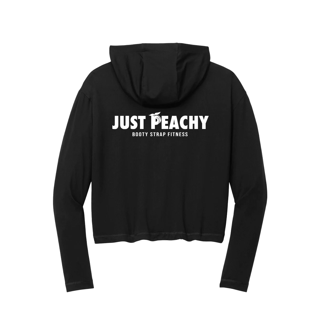 Just Peachy crop hoodie