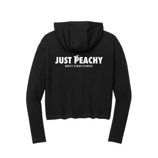 Just Peachy crop hoodie