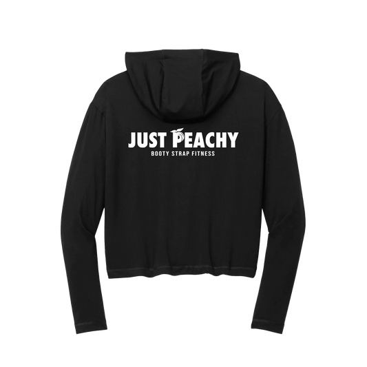 Just Peachy crop hoodie - BootyStrap Fitness